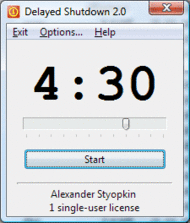 Delayed Shutdown screenshot